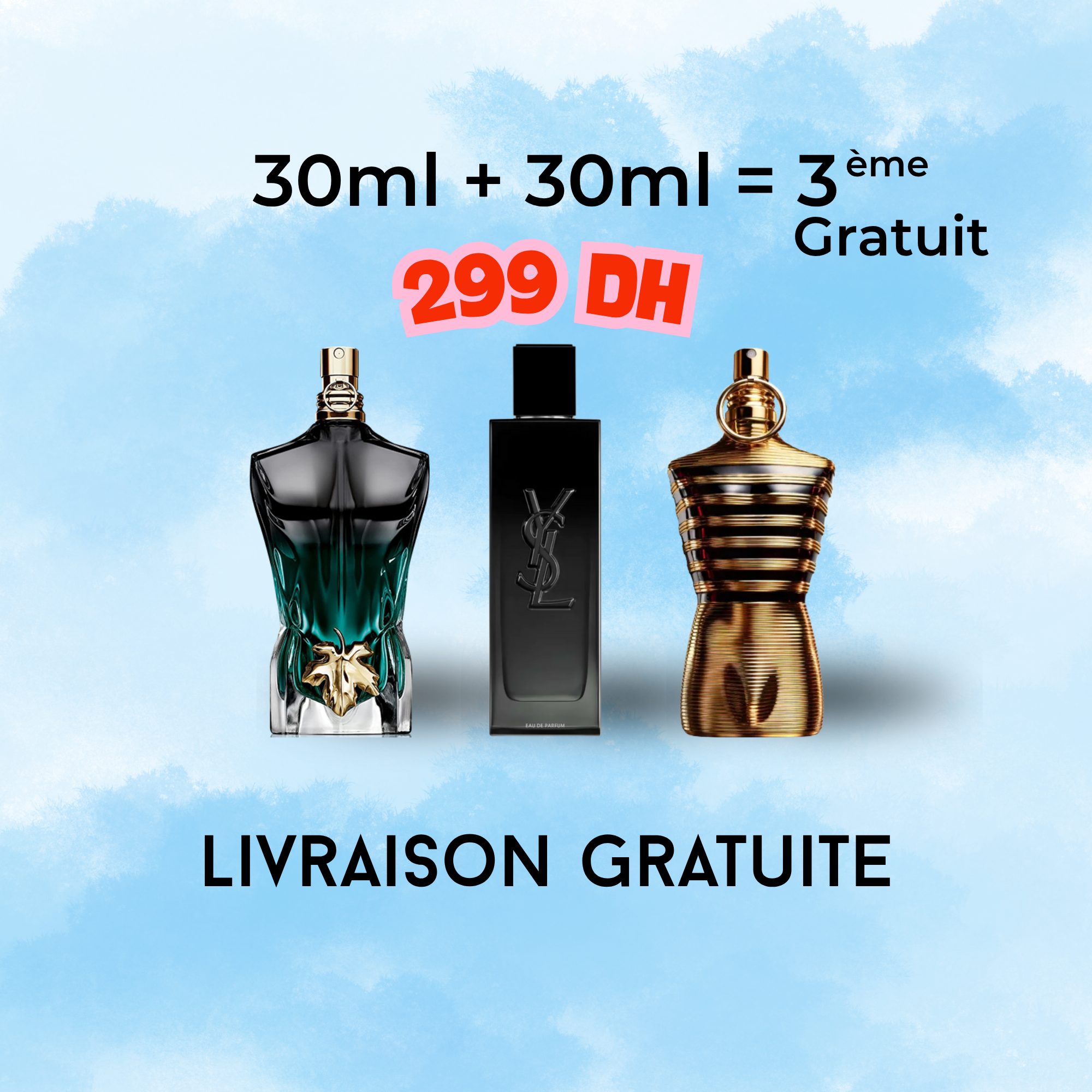 Pack 30ml Le Beau Le Parfum + Y EDP + Light Blue